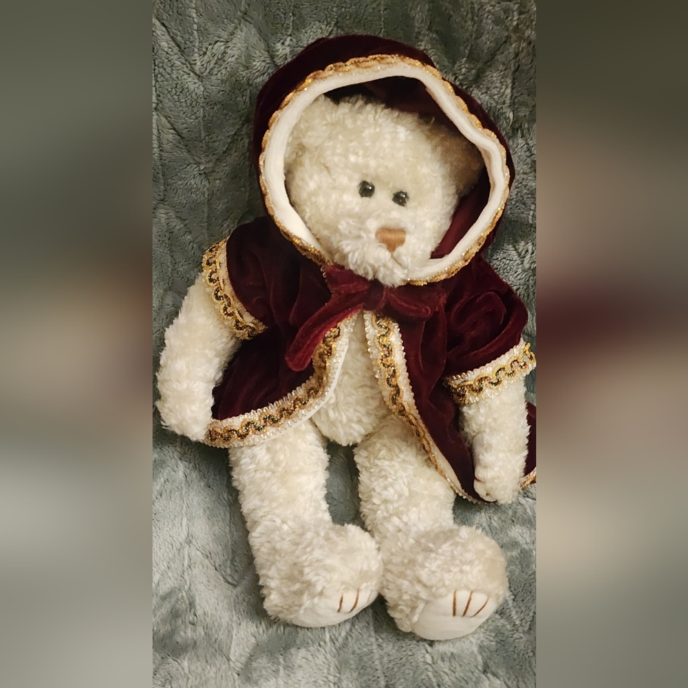 Ty Maroon Cape with Golden Trim